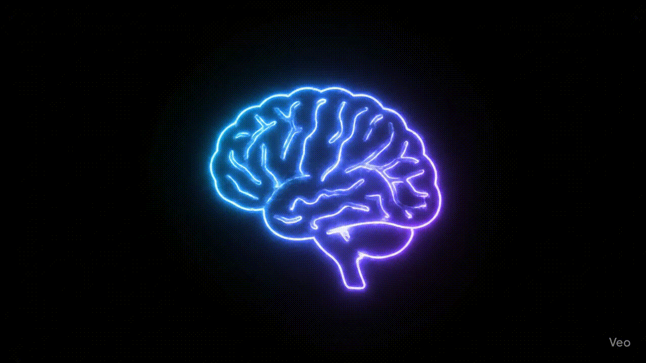 Neon Brain Animation